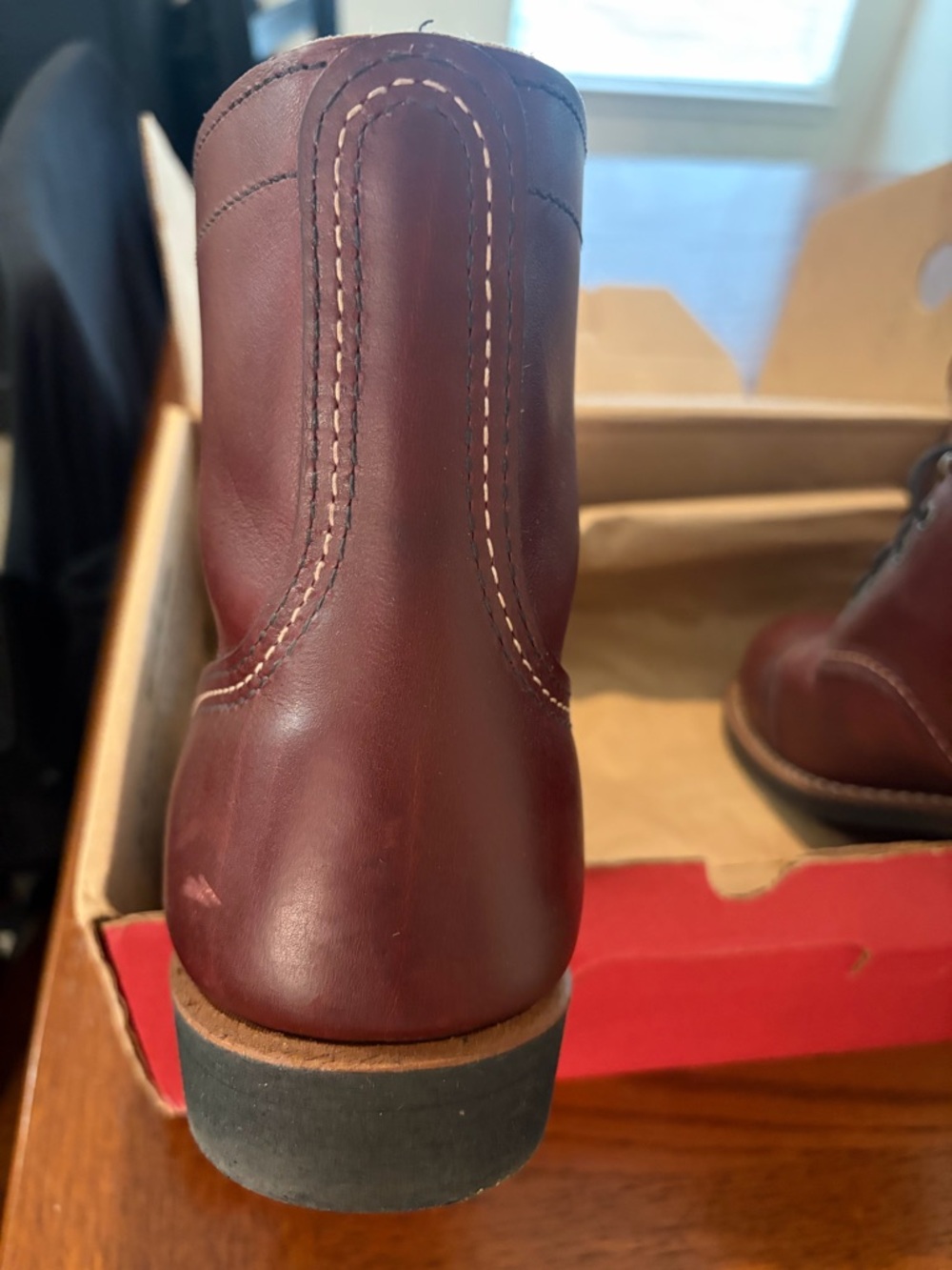 Red Wing 8119 Iron Ranger in Mesa Oxblood Leather 10D EUC - Picture 10 of 10